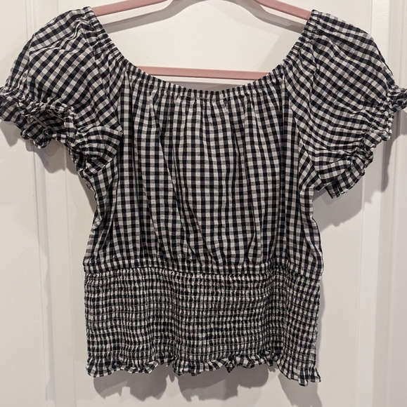 Apricot Gingham Top - Picture 4 of 5